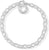 Sterlingsilbernes (925) Charm-Armband mit Gliederkette und rundem Anhänger
