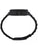 Rückseitenansicht: schwarze Herrenarmbanduhr mit Schließe und Gliederband