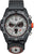 Montre pour homme avec boîtier noir, cadran blanc et bracelet en caoutchouc noir.