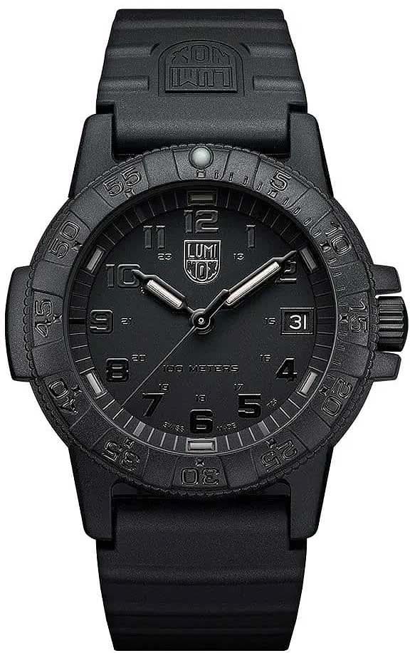 Bracelet de montre pour homme avec cadran noir, chiffres arabes et bracelet en caoutchouc noir