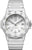 Montre de sport avec cadran gris, date à 3 heures, bracelet en silicone