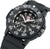 Montre noire pour homme avec bracelet en caoutchouc et cadran noir, date à 3 heures
