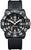 Bracelet de montre pour homme en silicone noir, cadran noir et affichage de la date
