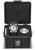 Montre homme dans un coffret ouvert avec une montre sur un insert noir et des accessoires, inscription LUMINOX
