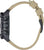Montre bracelet pour homme vue de côté : bracelet en plastique beige avec boucle ardillon