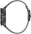 Seitliche Ansicht einer Herrenuhr mit grauem Armband und geriffelter Lünette, ohne Ziffernblatt.