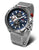 Montre Vostok Europe pour homme avec cadran bleu, bracelet milanais argenté et look chrono