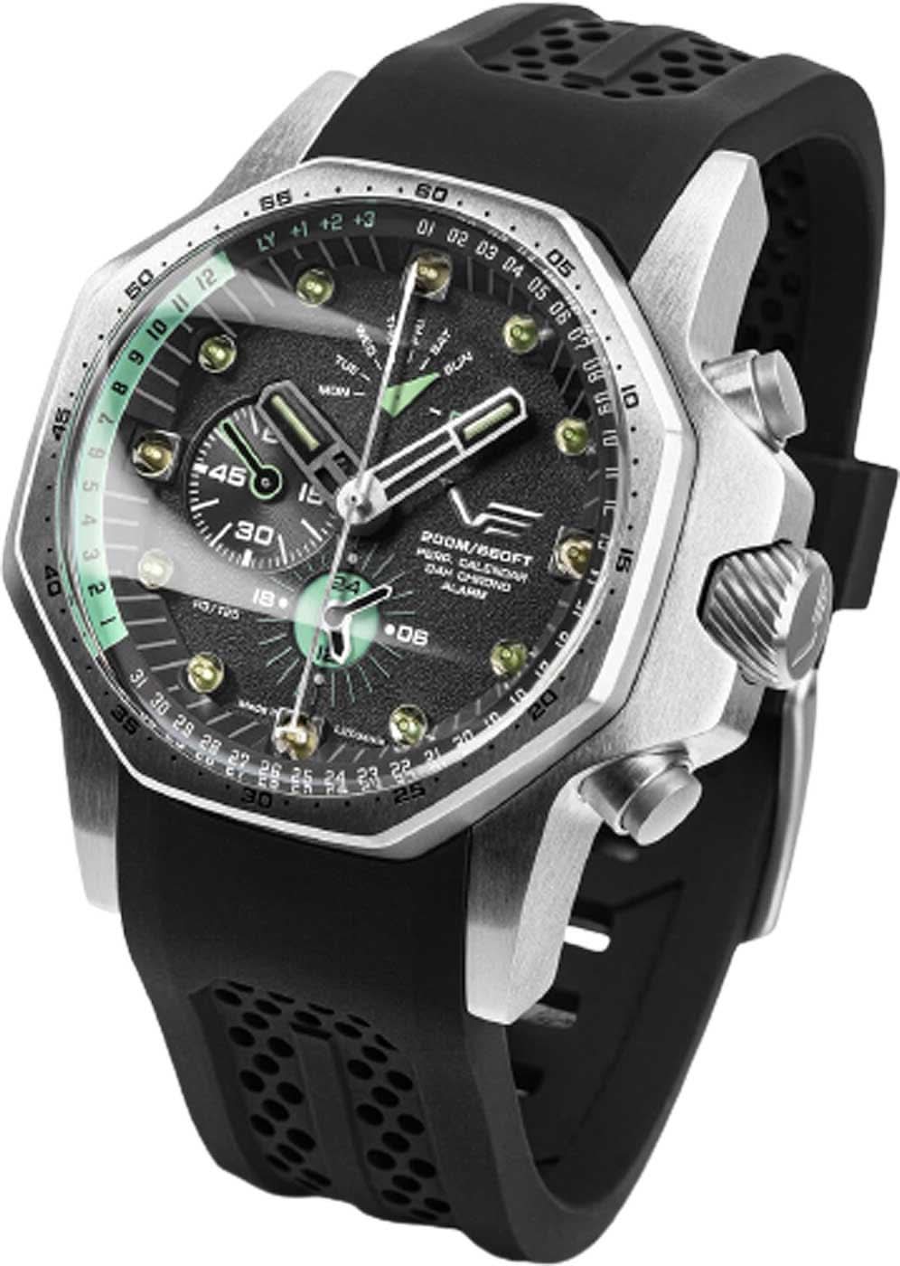 Bracelet de montre pour homme : bracelet en silicone noir, cadran noir, boîtier en acier argenté