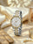 Zeppelin Grace Damenuhr mit zweifarbigem Edelstahlarmband und weißem Zifferblatt