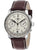 Zeppelin Herrenarmbanduhr mit beigem Zifferblatt und braunem Lederarmband, Chronograph-Optik