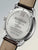 Zeppelin Herrenarmbanduhr Rückseite aus Edelstahl mit Schriftzug, braunes Lederband