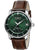 Herren-Armbanduhr mit grünem Zifferblatt, Lederarmband und Datumsanzeige (24) – Zeppelin