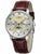 Damenarmbanduhr Zeppelin 8537-5 mit braunem Lederband und silberfarbenem Gehäuse
