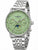 Herrenarmbanduhr von Zeppelin mit Edelstahlarmband und grünem Zifferblatt, Quarzwerk
