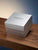 Zeppelin Uhrenbox aus Karton, weiß mit Zeppelin-Logo