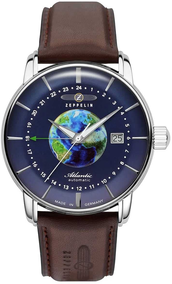 Zeppelin Atlantic 8468-3 Montre Homme • Fabriquée en Allemagne • Automatique avec réserve de marche