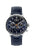 Zeppelin Herrenuhr mit blauem Zifferblatt, Mondphase und Lederarmband