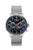 Zeppelin-Herrenuhr mit blauem Zifferblatt, Mondphase und Milanaise-Armband