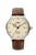 Herrenarmbanduhr Zeppelin mit beigem Zifferblatt und braunem Lederband