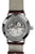 Zeppelin Herrenuhr mit Gehäuseboden-Aufdruck „Automatic“ und „21 Jewels“, braunes Lederband.
