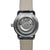 Bracelet de montre pour homme avec mouvement visible dans le boîtier, bracelet en cuir clair