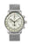 Herren-Chronograph von Zeppelin mit beigem Zifferblatt, Edelstahlgehäuse und Mesh-Armband