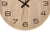 AMS-Wanduhr im Nahbereich: Naturholz-Zifferblatt mit schwarzen Ziffern 6–9 und Zeigern.