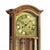 Horloge murale à balancier avec cadre couleur cerisier, cadran à chiffres romains