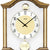 AMS Zifferblatt der Wanduhr mit schwarzer Zeitanzeige und goldenen Pendelkugeln