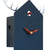Rombach & Haas STYLE OD34HG-2/6 Horloge Murale Noire • Mouvement Mécanique 8 Jours • Véritable Coucou de la Forêt-Noire