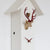 Rombach & Haas Classic SL35 H-1/14/3 Horloge Murale Blanc/Or/Rouge • Mouvement Mécanique 8 Jours • Véritable Coucou de la Forêt-Noire