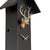 Rombach & Haas Classic SL35 H-2/G Horloge Murale Noir/Argent/Or • Mouvement Mécanique 8 Jours • Authentique Coucou de la Forêt-Noire