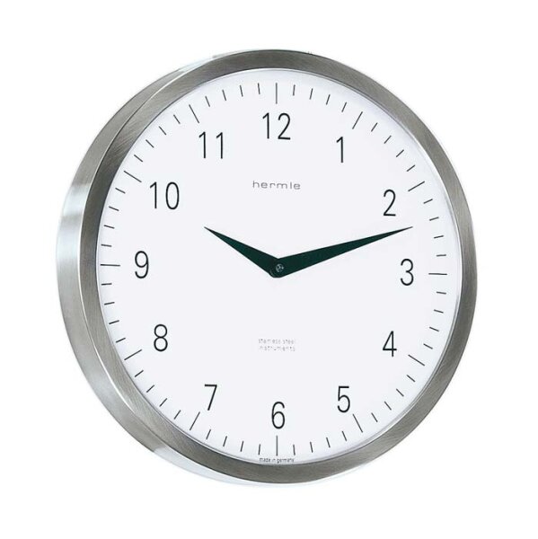 Horloge de gare quartz en inox - Hermle Modèle: 30466-002100