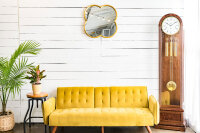 Horloge de parquet noyer avec loupe de bois - Hermle Modèle: 01087-030461