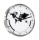 Horloge monde mouvement quartz inox - Hermle Modèle: 30504-002100