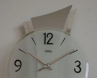 Horloge murale moderne 23 x 43 x 6 cm - AMS Modèle: 9398