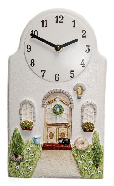 Horloge de cuisine « entrée de maison de campagne » - Terrastudio Modèle: 03.2503