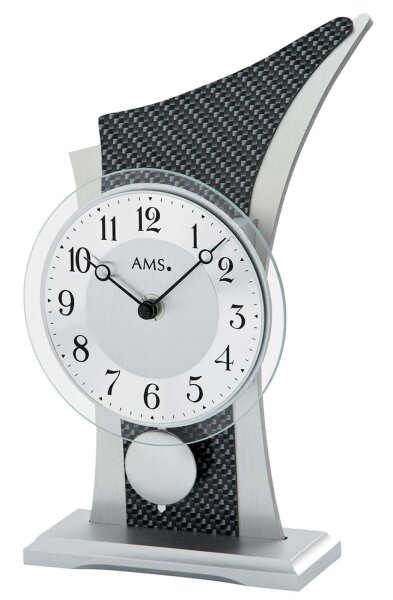 Horloge de table à pendule boîtier galbé - AMS Modèle: 1140