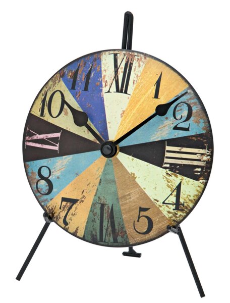 Horloge de table colorée mouvement silencieux - AMS Modèle: 1164