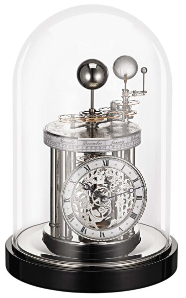 Horloge de table chromée/noire - Hermle Modèle: 22836-742987