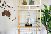 Horloge de table noire sonnerie sur cloche - Hermle Modèle: 22995-740791