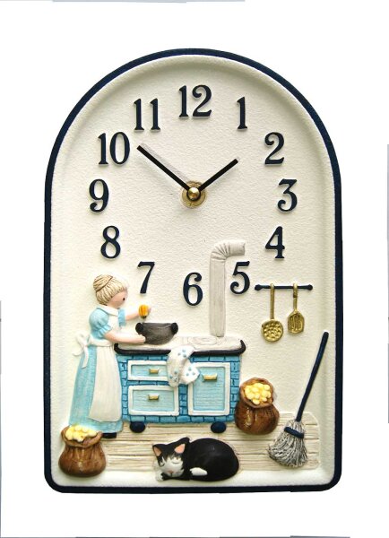Horloge de cuisine « Grand-mère et four » - Terrastudio Modèle: 00.0972