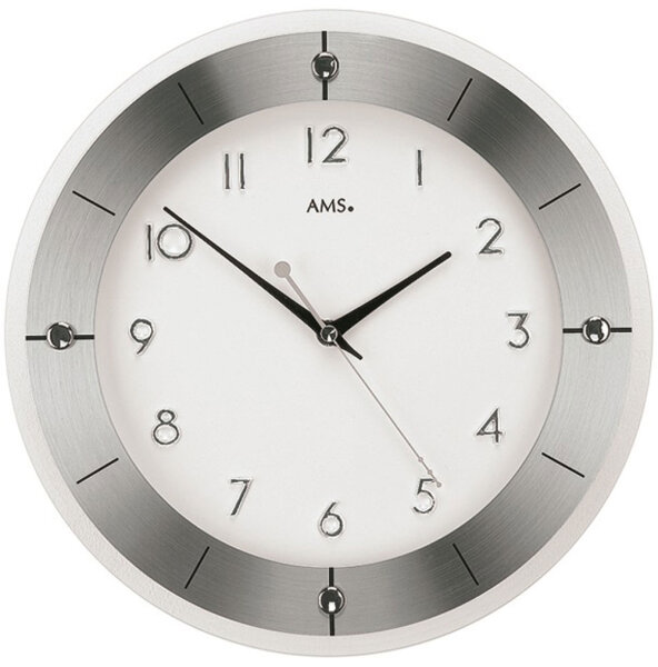 Horloge murale à quartz moderne diamètre : 31 cm - AMS Modèle: 9448