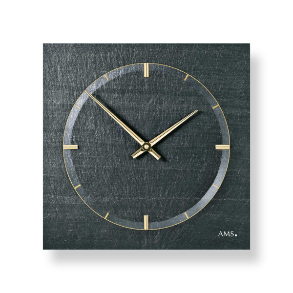 Horloge murale classique 30 cm x 30 cm x 4 cm - AMS Modèle: 9516