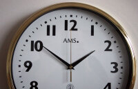 Horloge murale classique radio-pilotée 32 cm - AMS Modèle: 5963