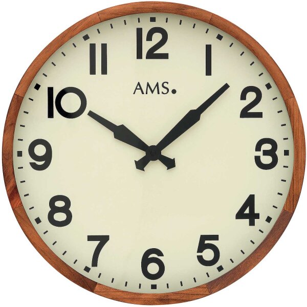 Horloge murale classique diamètre du boîtier 40 cm - AMS Modèle: 9535