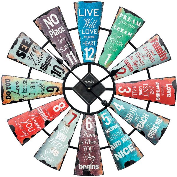 Horloge murale moderne XXL 70 cm - AMS Modèle: 9531