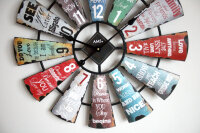 Horloge murale moderne XXL 70 cm - AMS Modèle: 9531