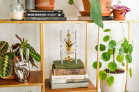 Horloge de table en aluminium mouvement squelette - Hermle Modèle: 23022-X40721