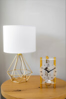 Horloge de table en aluminium mouvement squelette - Hermle Modèle: 23025-500721